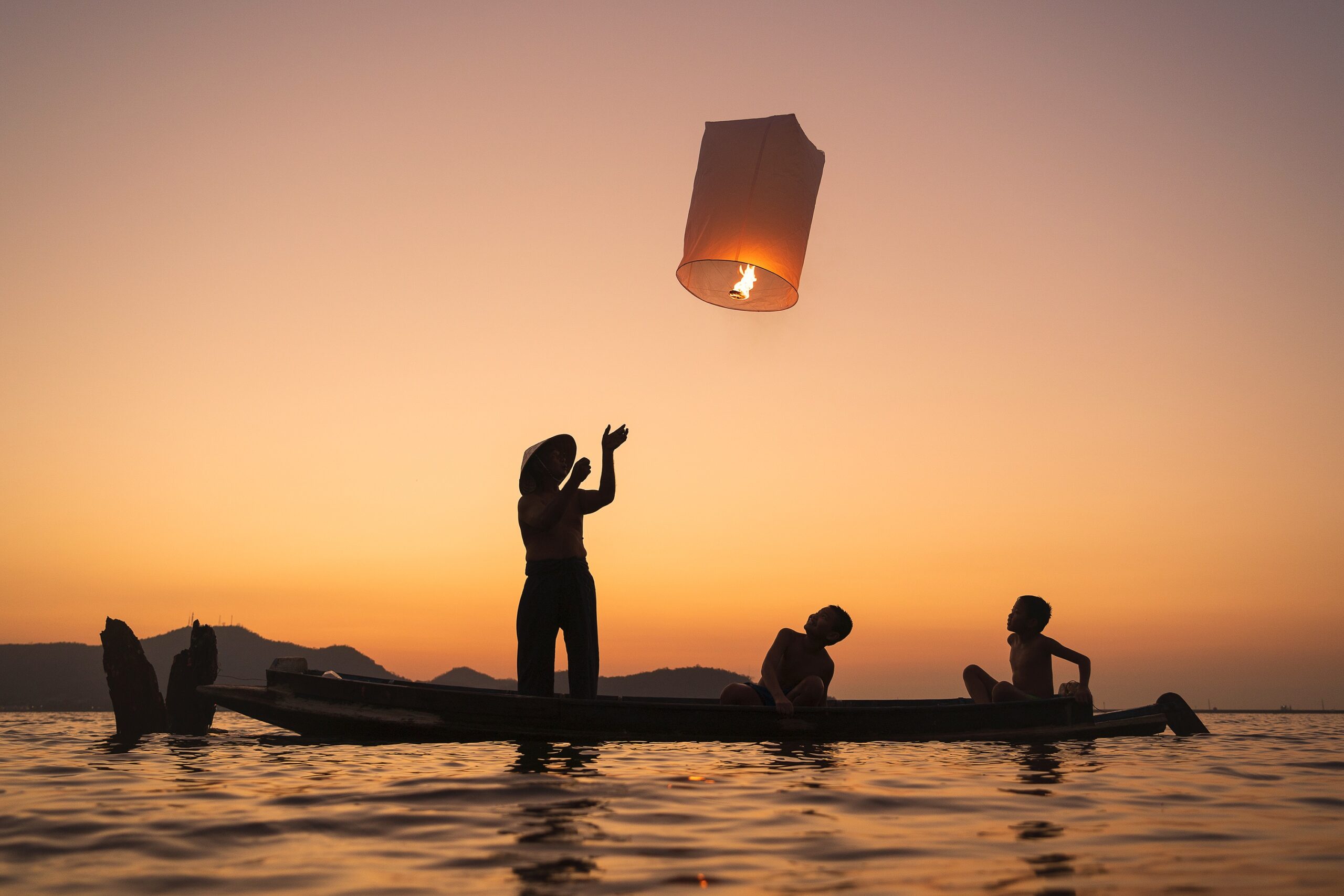 Thai Beach Candle Floating